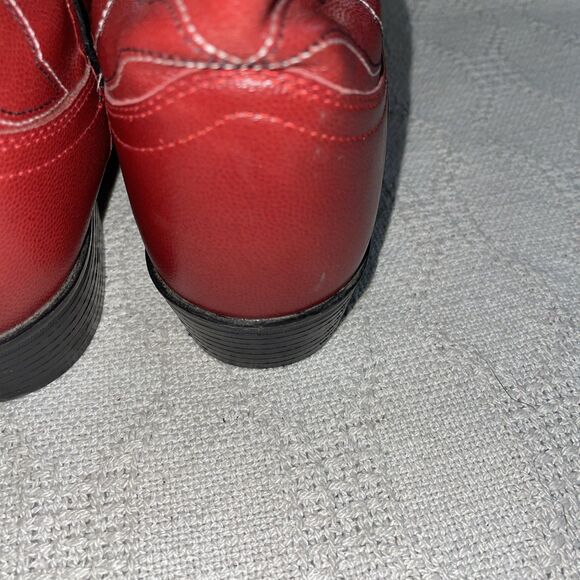 Masterson Boot Co. Men’s Western Boots Size 5.5 M Red Leather Cowboy Rodeo - Picture 12 of 12